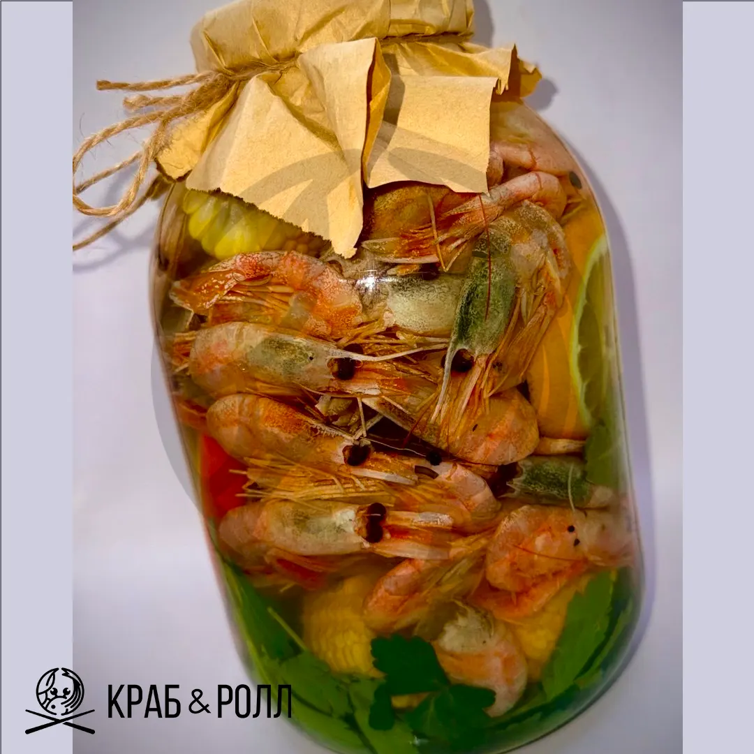 Бутыль креветок